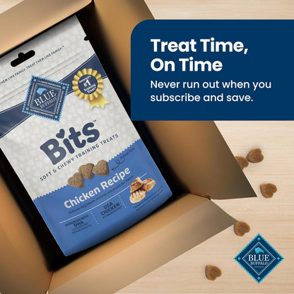 Blue Buffalo Bits Chicken Soft & Chewy Dog Treats, Bite-Sized for Training, Made with Real Chicken & Enhanced with DHA, Heart-Shaped Dog Treats, Made in the USA with Natural Ingredients, 19 oz. - Image 10