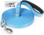Long Dog Leash XiaZ Training Leashes 10/15/20/30/50/100ft Long Lead for Dogs 10ft Training Leash for Outside Blue 10 Foot Nylon Padded Handle Reflective Hiking Yard - Image 15