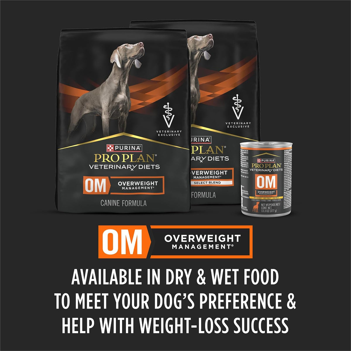 Purina Pro Plan Veterinary Diets OM Overweight Management Canine Formula Dog Food Wet Formula - (Pack of 12) 13.3 oz. Cans - Image 9