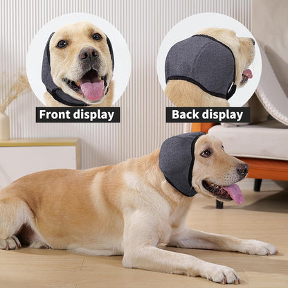 Adjustable hook and loop fastener detail on dog ear covers