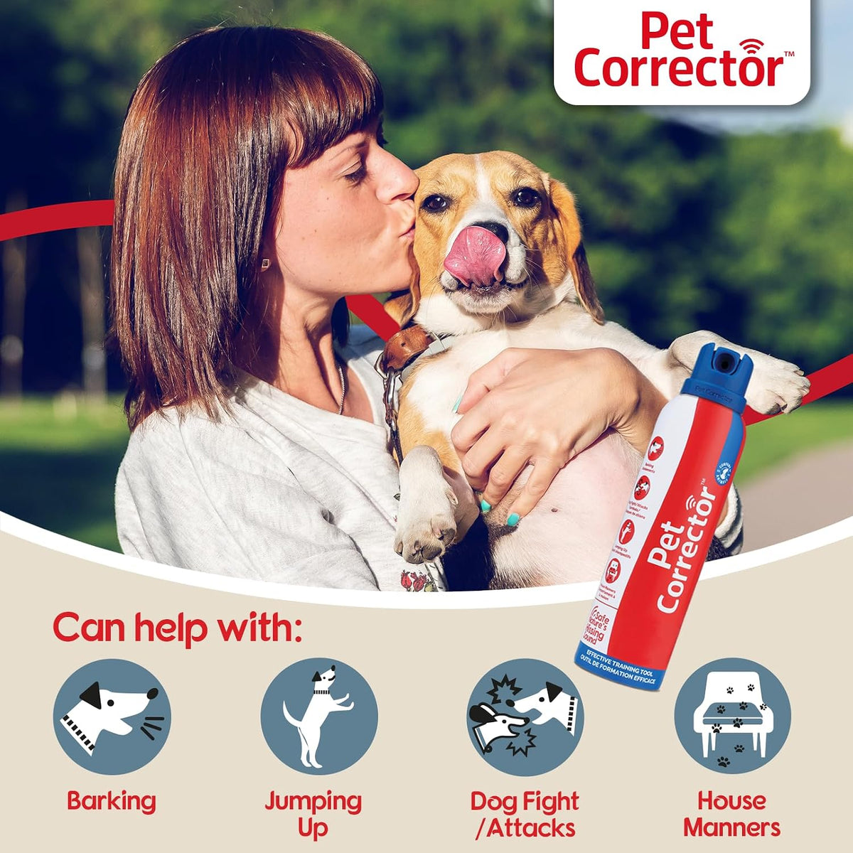 Two canisters of Pet Corrector 30ml behavioral training spray