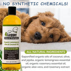 USDA certified organic dog shampoo for sensitive skin