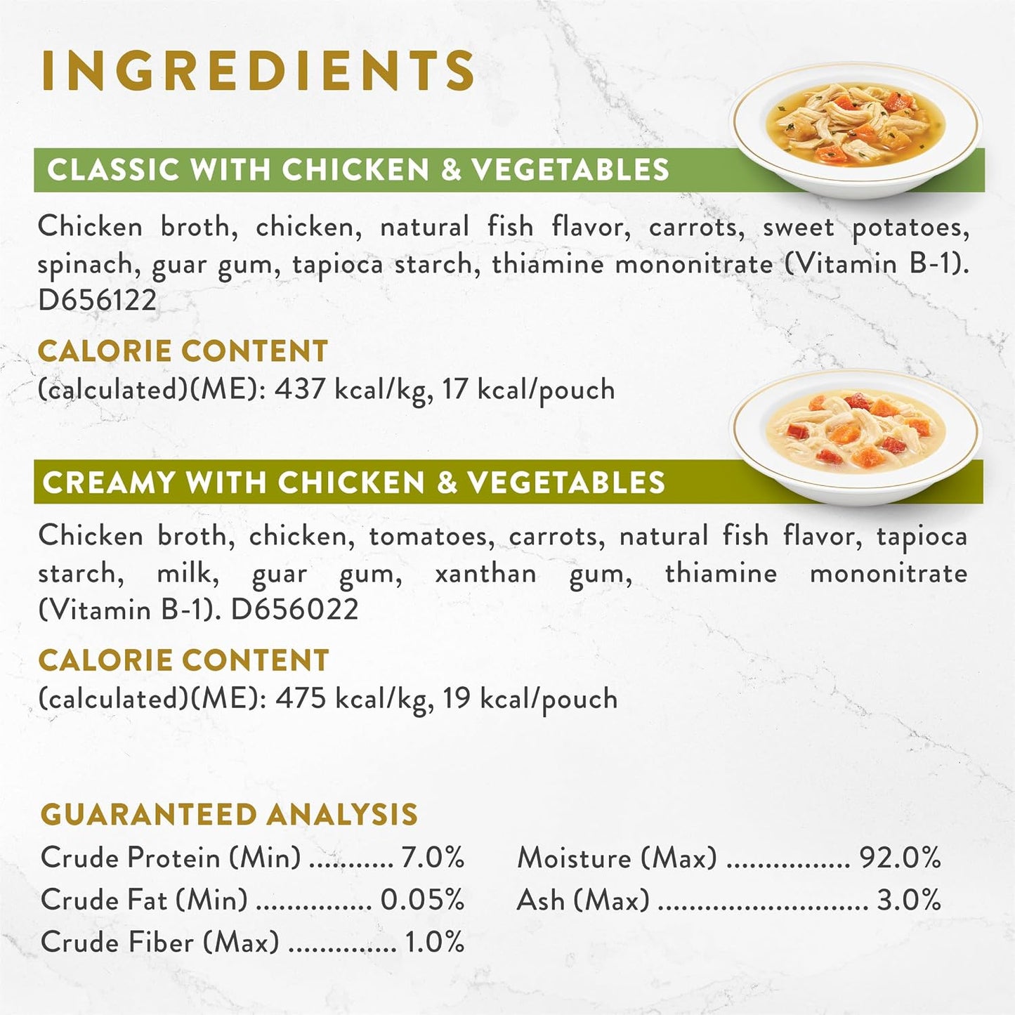 Close-up of the Silky Broth and Creamy Broth packaging options included in the box.