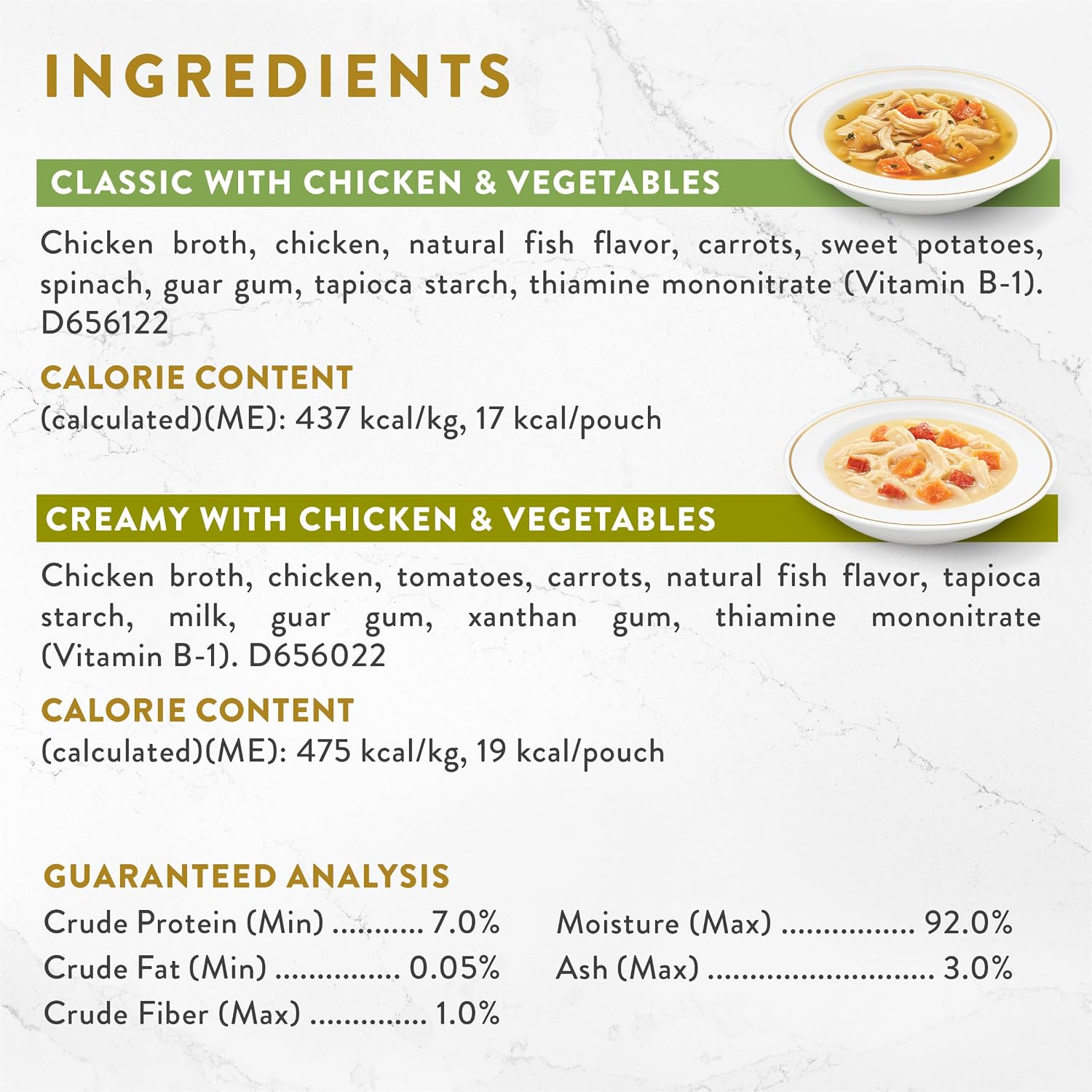 Close-up of the Silky Broth and Creamy Broth packaging options included in the box.
