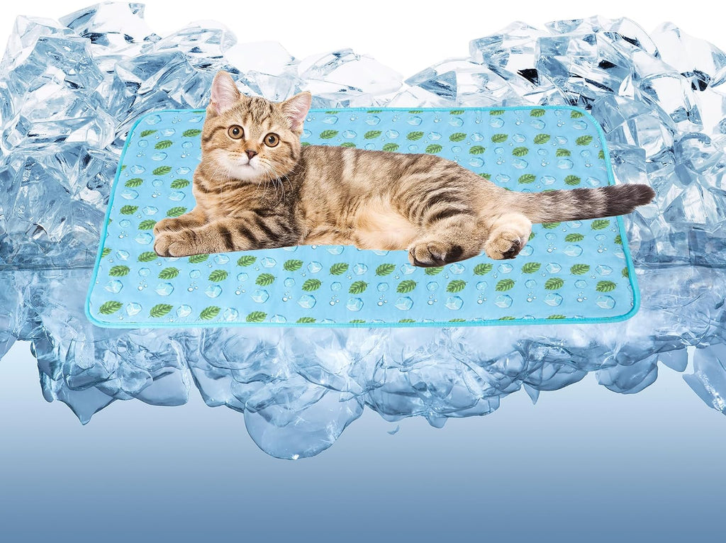 DELIFUR Cat Cooling Mat- Pet Cooling Mat Outdoor for Dogs Ice Pad for Kitten Cat Puppy Machine Washable (Small, Pink Watermelon) - Image 14