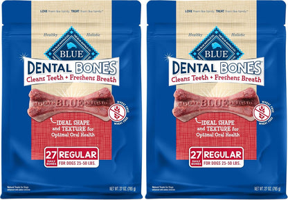 Blue Buffalo Dental Bones Regular Natural Dental Chew Dog Treats Bag Value Pack - Image 11