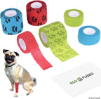 Eco-Fused Self Adhering Bandage - Injury Wrap Tape for Cats - Pack of 6 - Supports Muscles and Joints - Does not Stick to Hair - Elastic, Water Repellent, Breathable - Relieves Stress - Image 10