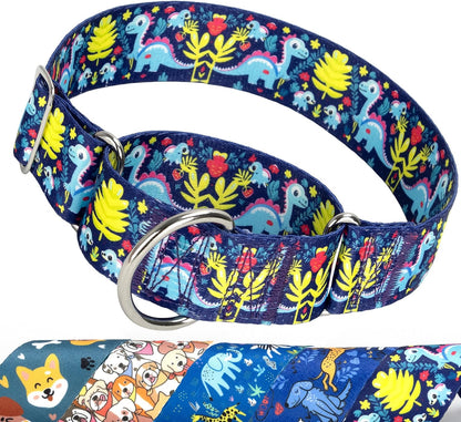 1.5 inch Skulls Martingale Collar for Dogs, Wide,Big&Thick Dog CollarHeavy-Duty Training Collar for Medium Large Extra Large Dogs- Skulls L - Image 12