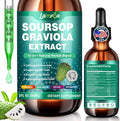 LAMFQA Soursop Bitters Liquid 10 in 1 Extract dropper bottle front view for immune support.