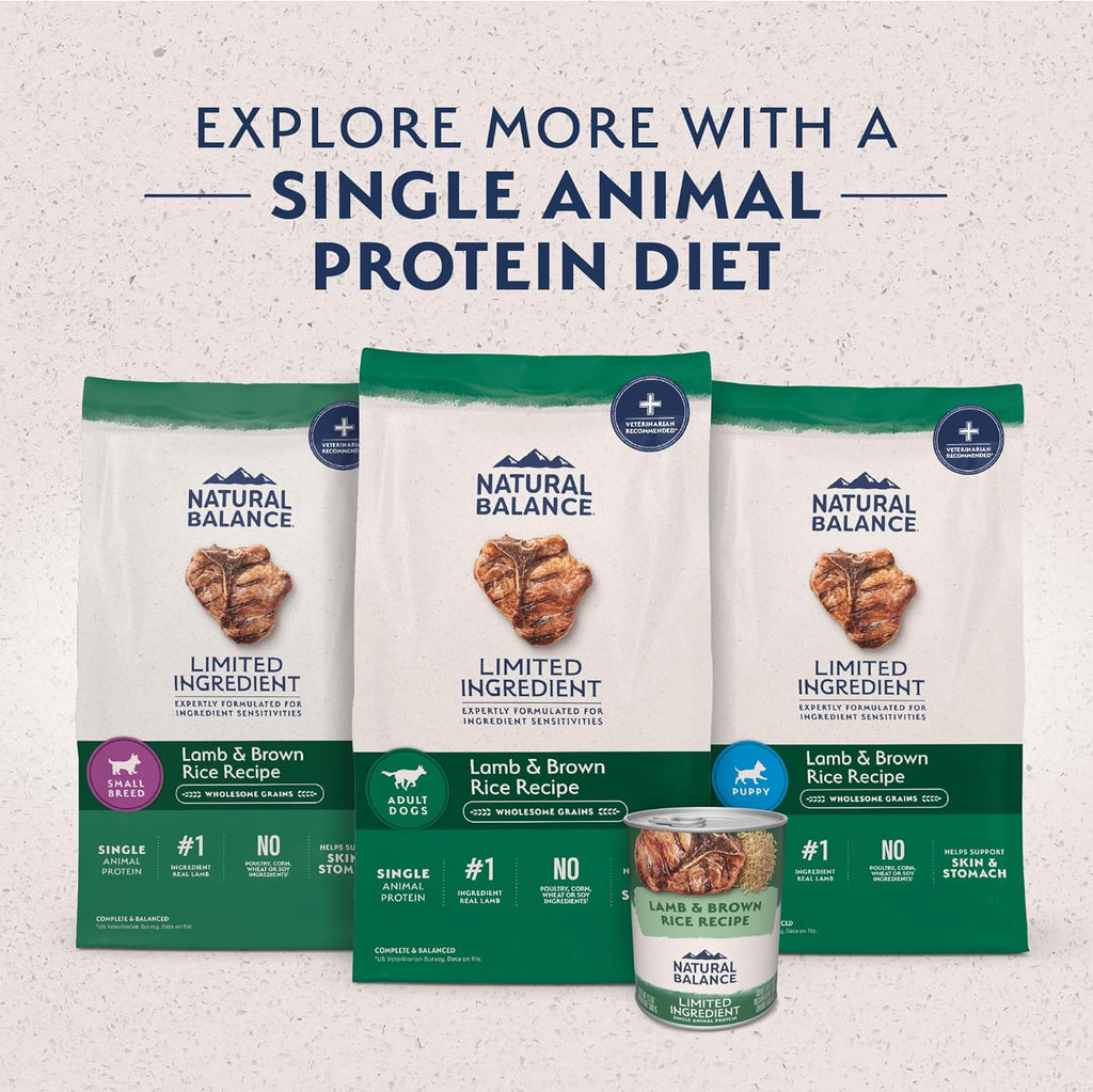 USA imported Natural Balance dog food for large breed joint support containing glucosamine