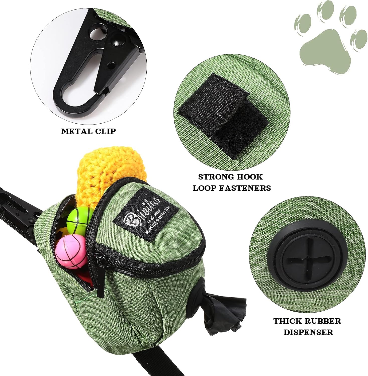 Talltalk pet waste bag dispenser showing bottom hole
