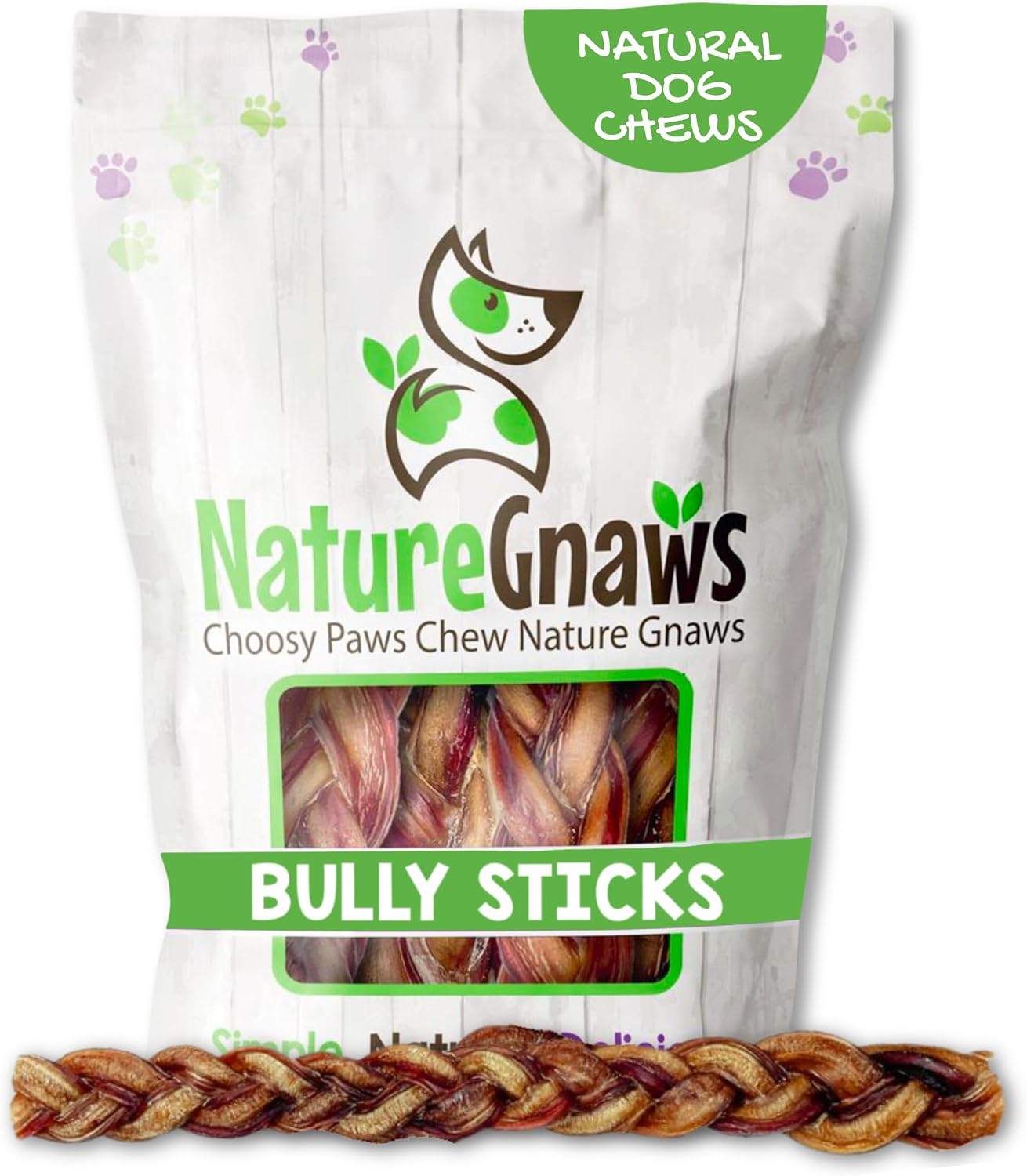 Nature Gnaws Bully Stick Springs for Dogs 7-8" (6 Count) - Long Lasting for Aggressive Chewers - Natural Curly Beef Dog Chew Bones - Rawhide Free - Image 10
