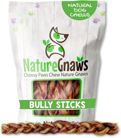 Nature Gnaws Bully Stick Springs for Dogs 7-8" (6 Count) - Long Lasting for Aggressive Chewers - Natural Curly Beef Dog Chew Bones - Rawhide Free - Image 10
