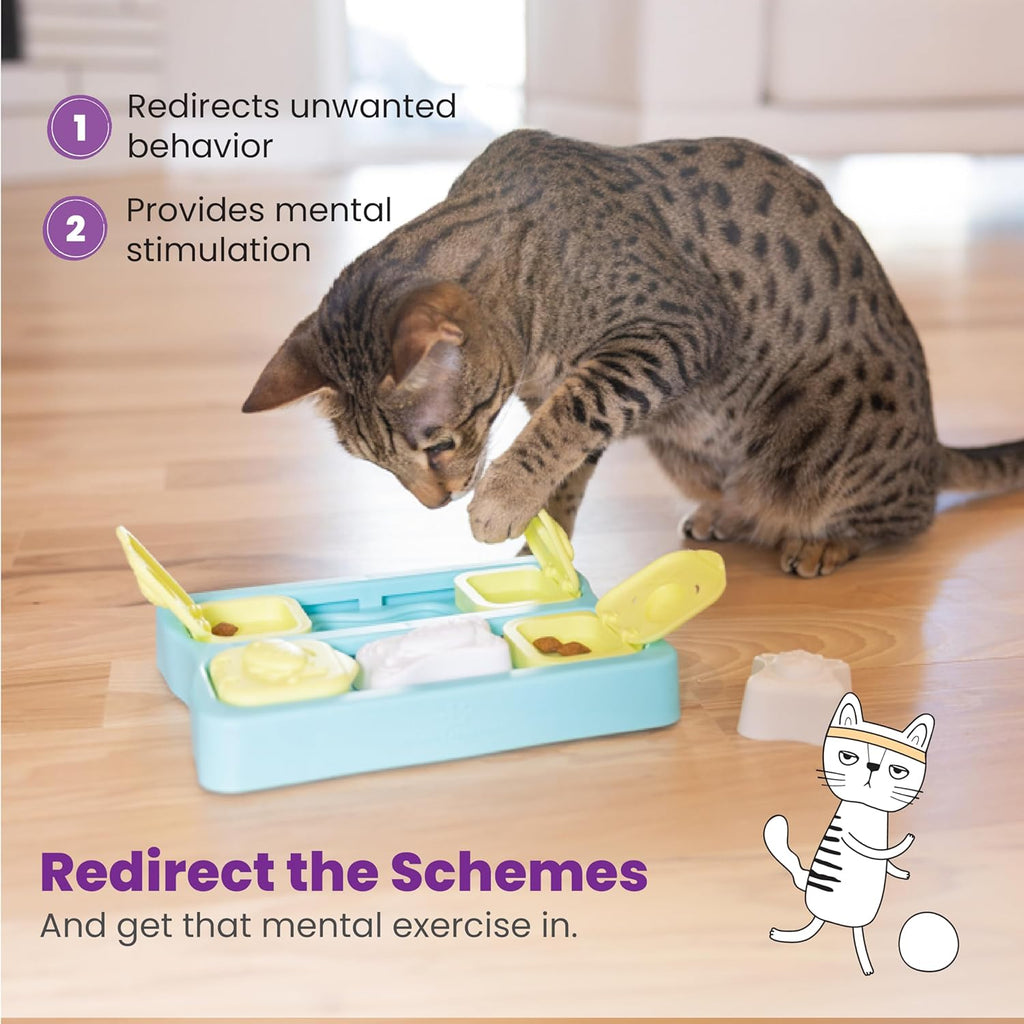 Catstages Kitty Cube interactive treat dispenser toy with packaging for indoor pets