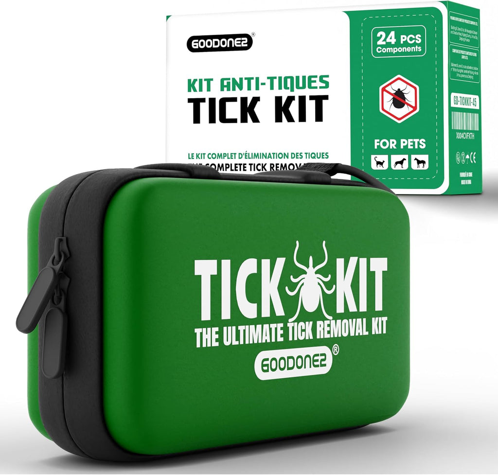 Goodone2 45-piece tick remover tool kit front view