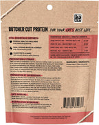Single ingredient freeze dried chicken hearts cat snacks displaying premium butcher cut meat texture.