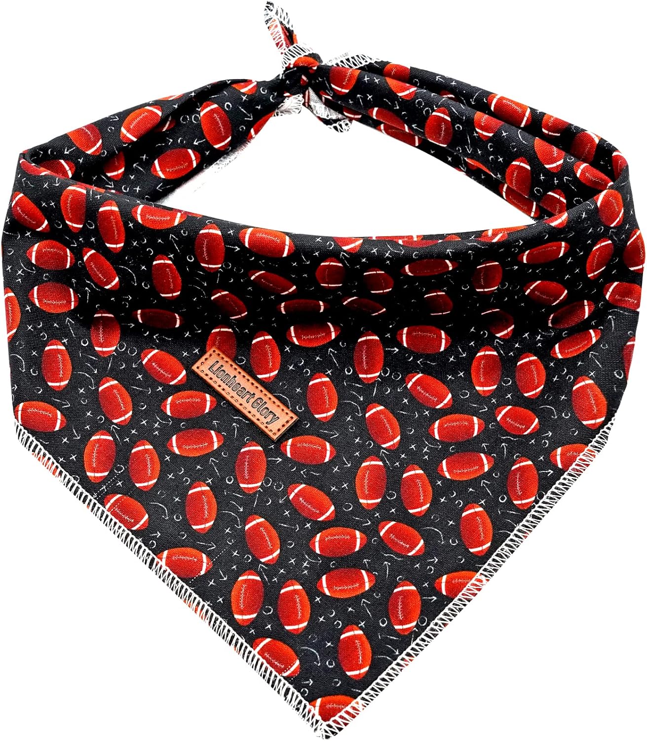 Lionheart Glory Washable Soft American Flag Dog Scarf - Square, Adjustable Dog Bandanas in Medium/Large. 1 Pack - Image 10