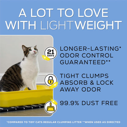 Purina Tidy Cats 21 day odor control label detail