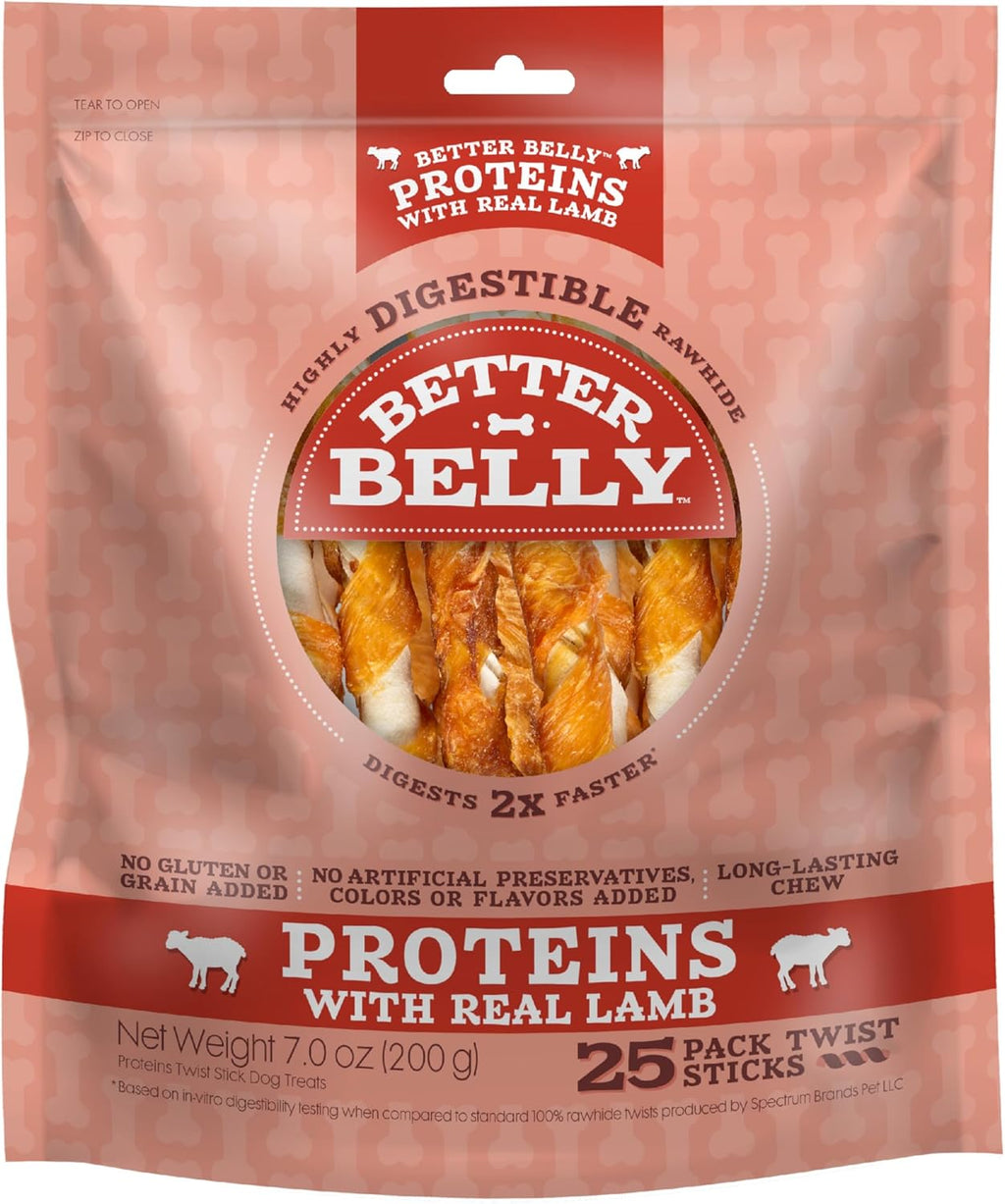 Better Belly digestible rawhide small bones displaying the authentic imported quality seal