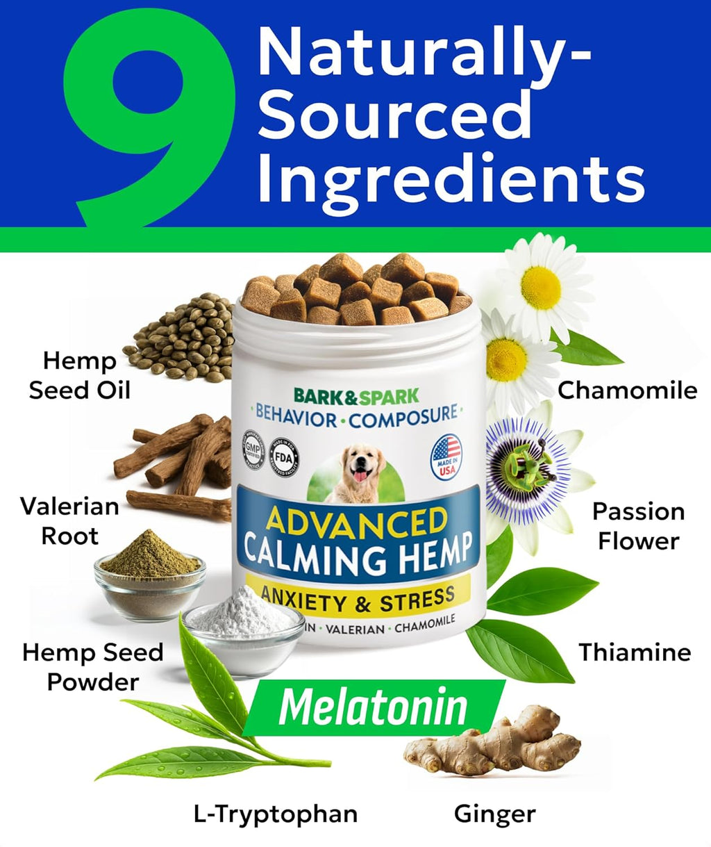 Advanced behavior support hemp chews daily dosage chart