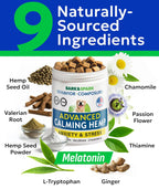 Advanced behavior support hemp chews daily dosage chart