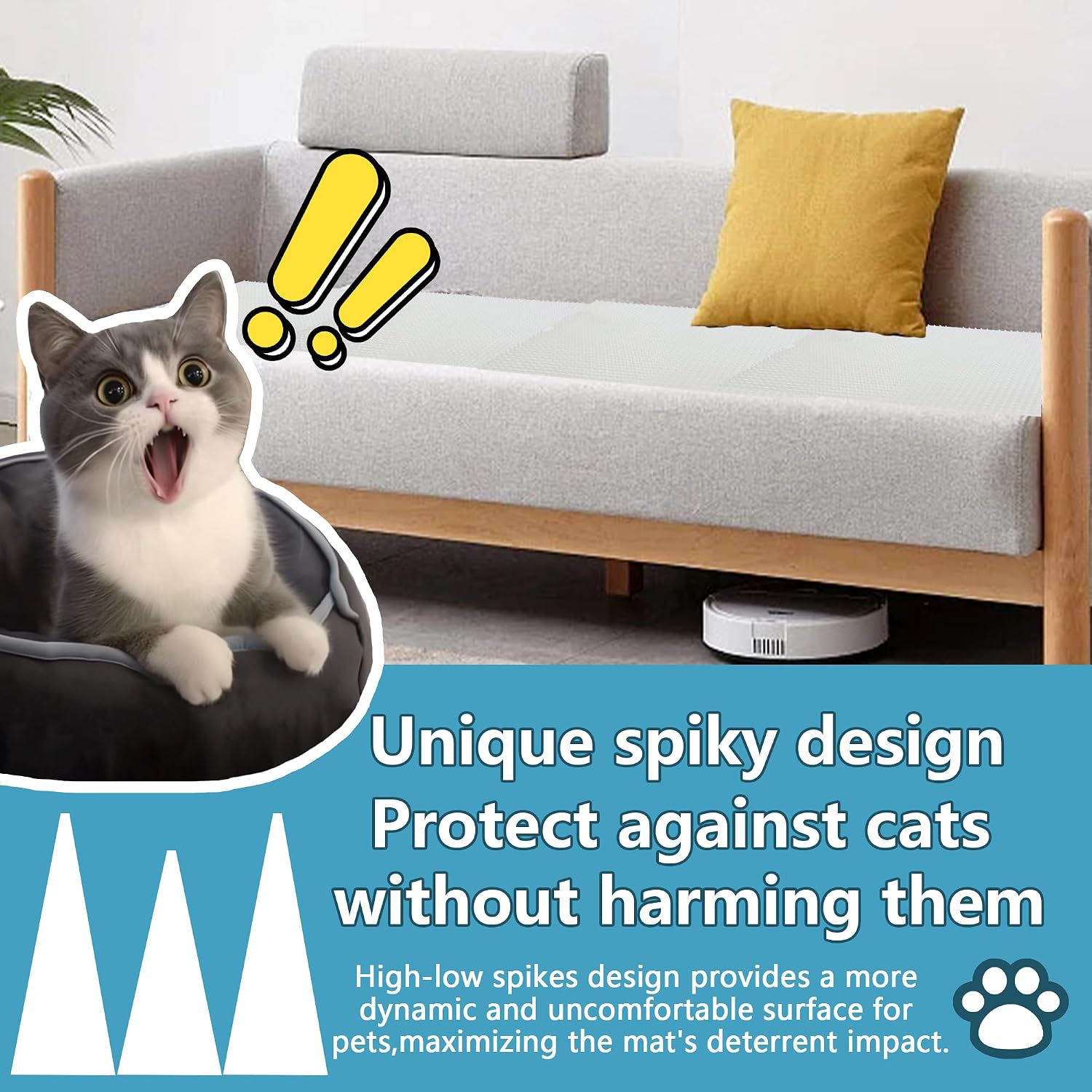 Kokmeya scat mat protecting indoor sofa furniture