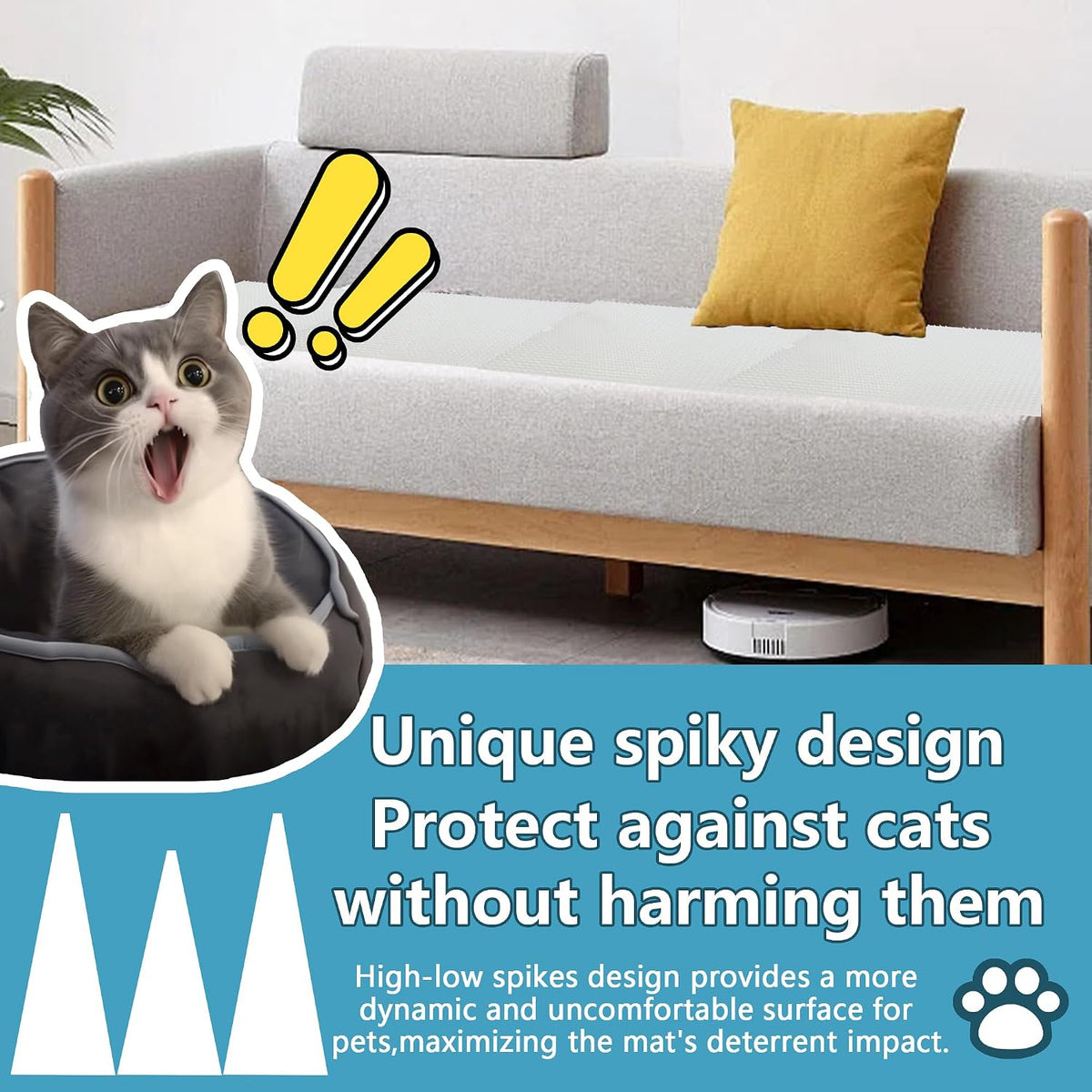 Kokmeya scat mat protecting indoor sofa furniture