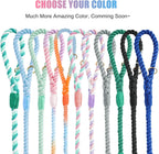 Soft blister free comfort grip handle on a luxury handmade braided dog leash.