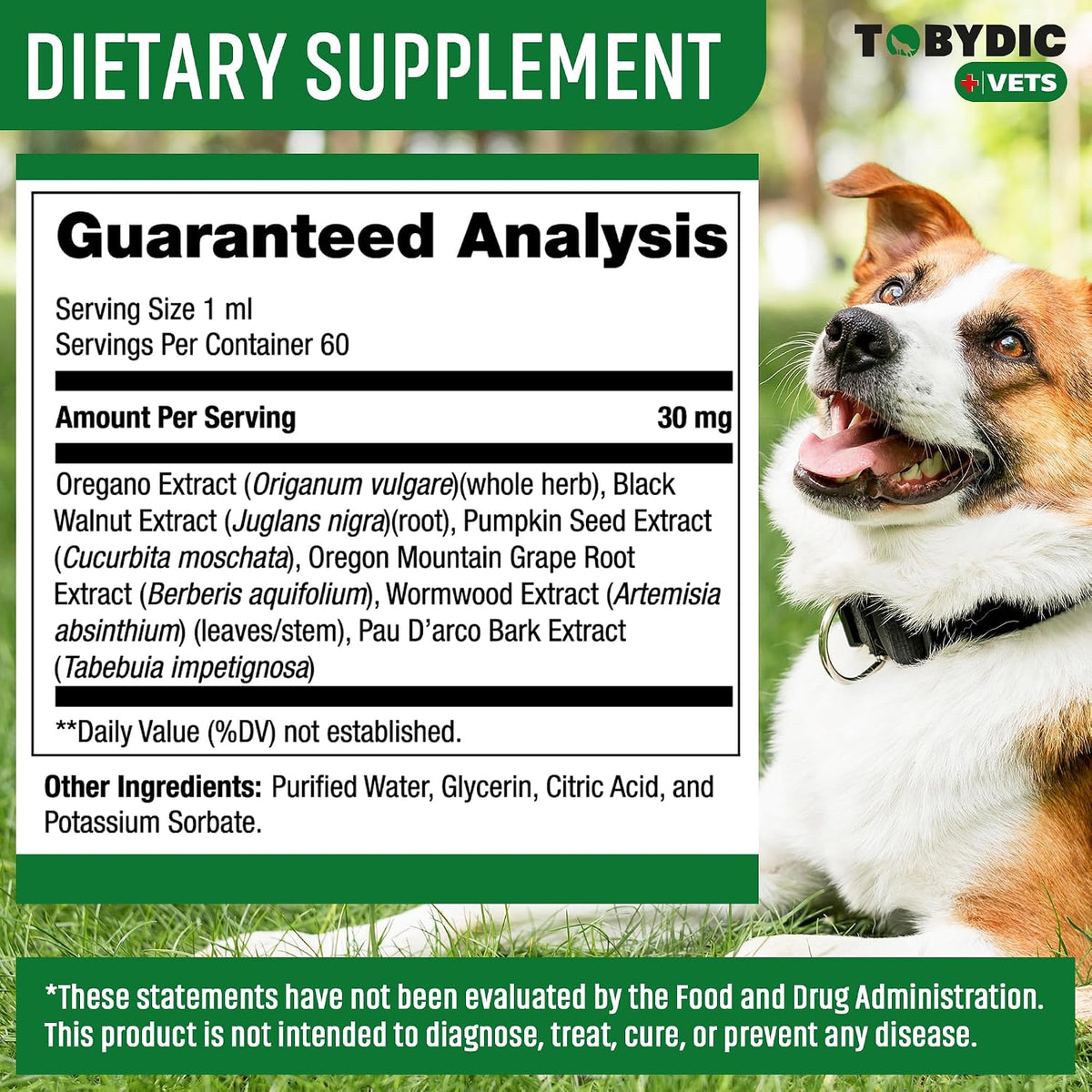 Natural pet gut microbiome and immune resilience liquid drops