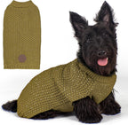 KYEESE Dog Sweater with Leash Hole Comfy Pullover Sweater Medium Size Male with Reflective Yarn Warm Pet Coats Stretchy Cozy Lightweight Thick Knitwear Dog Clothes,Grey, X-Large - Image 15