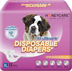 HONEY CARE All-Absorb Disposable Female Dog Diapers Small Size, Improved, 40 Count, Super Absorbent, Breathable, Wetness Indicator (Pack of 1, 40 Count Total) - Image 12