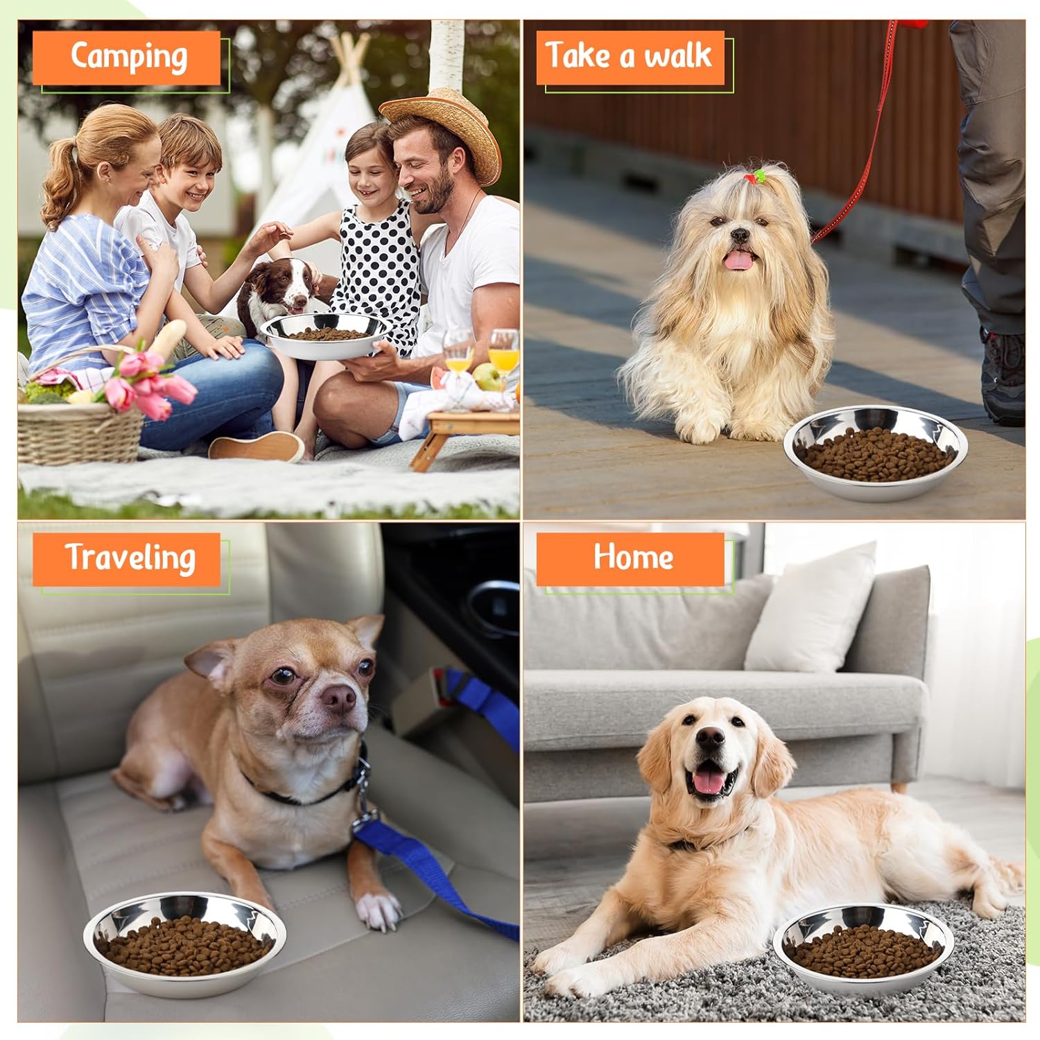 Patelai authentic imported USA pet feeding container set close up