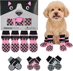 Dog Grippy Socks for Senior Dog - Double Side Dogs Booties to Prevent Licking, Boots & Paw Protectors for Hardwood Floors, No Twist Non Slip Socks for Small Medium Large Dogs, Black, L - Image 10