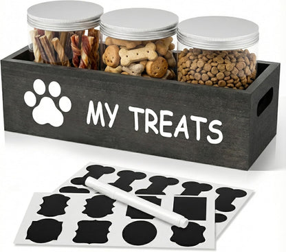 Qeerable dog treat storage container top view