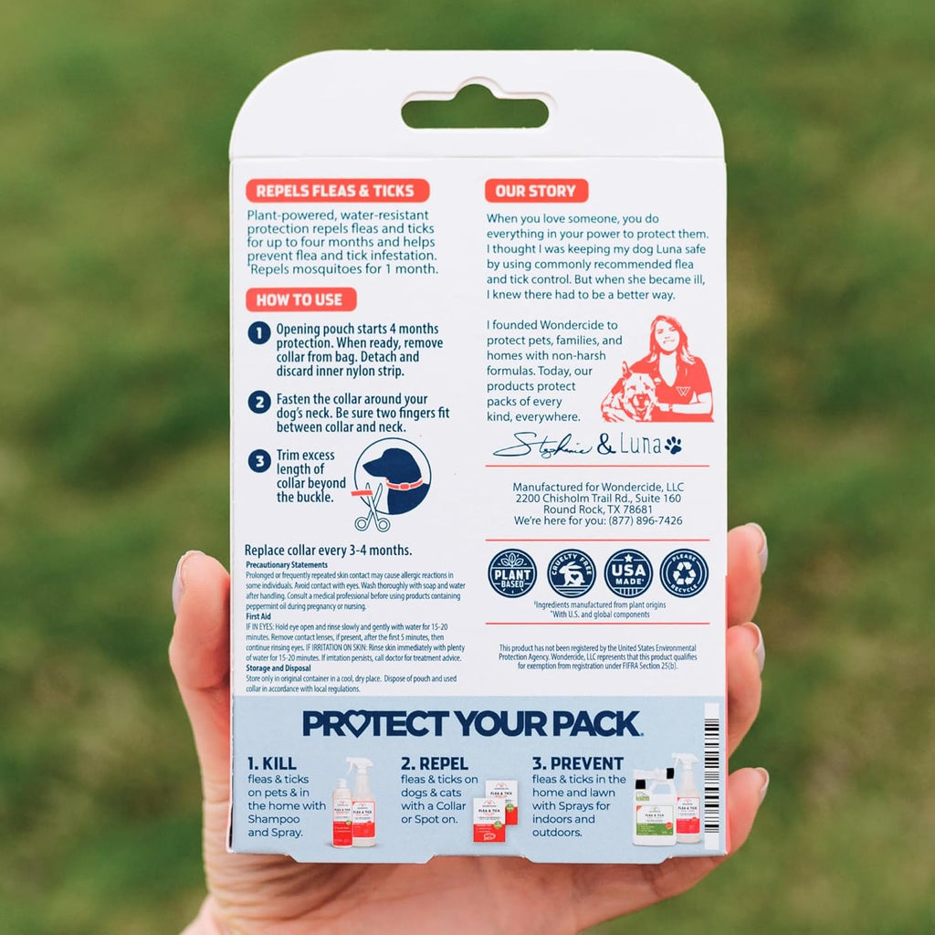 Wondercide natural essential oil repellent collar for dogs