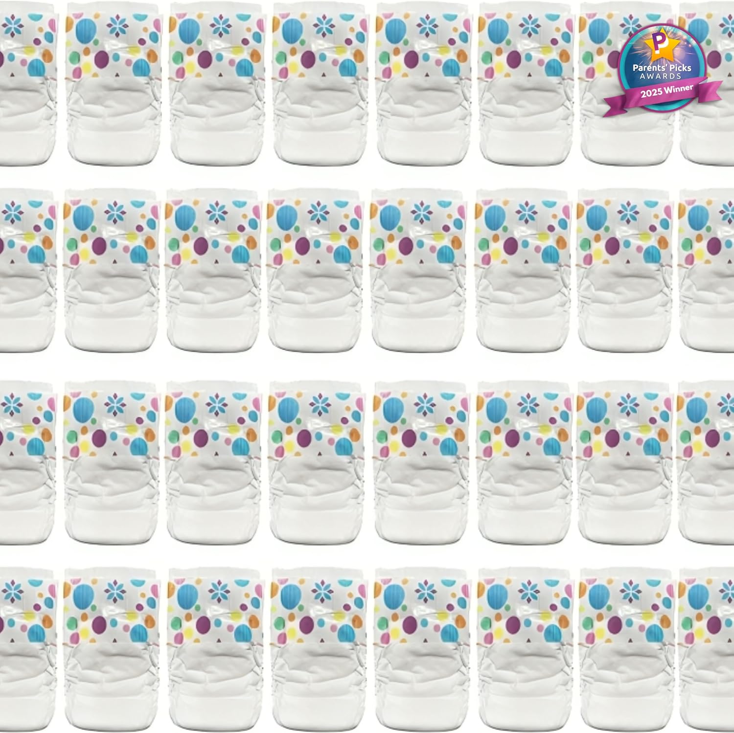 Pail Buddies Baby Doll Diapers Refill Value Pack front view showing packaging details.