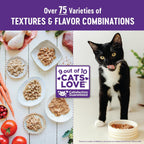Wellness grain free cat food pouch packaging back view