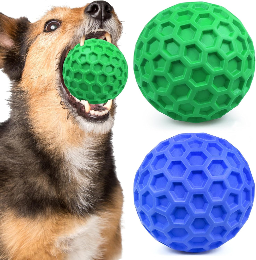 Tough Dog Chew Toys for Aggressive Chewers, Indestructible Dog Balls for Aggressive Chewers, Squeaky Balls for Dogs, Squeaky Toys for Large Dogs, Funny Heavy Duty Ball - Image 10