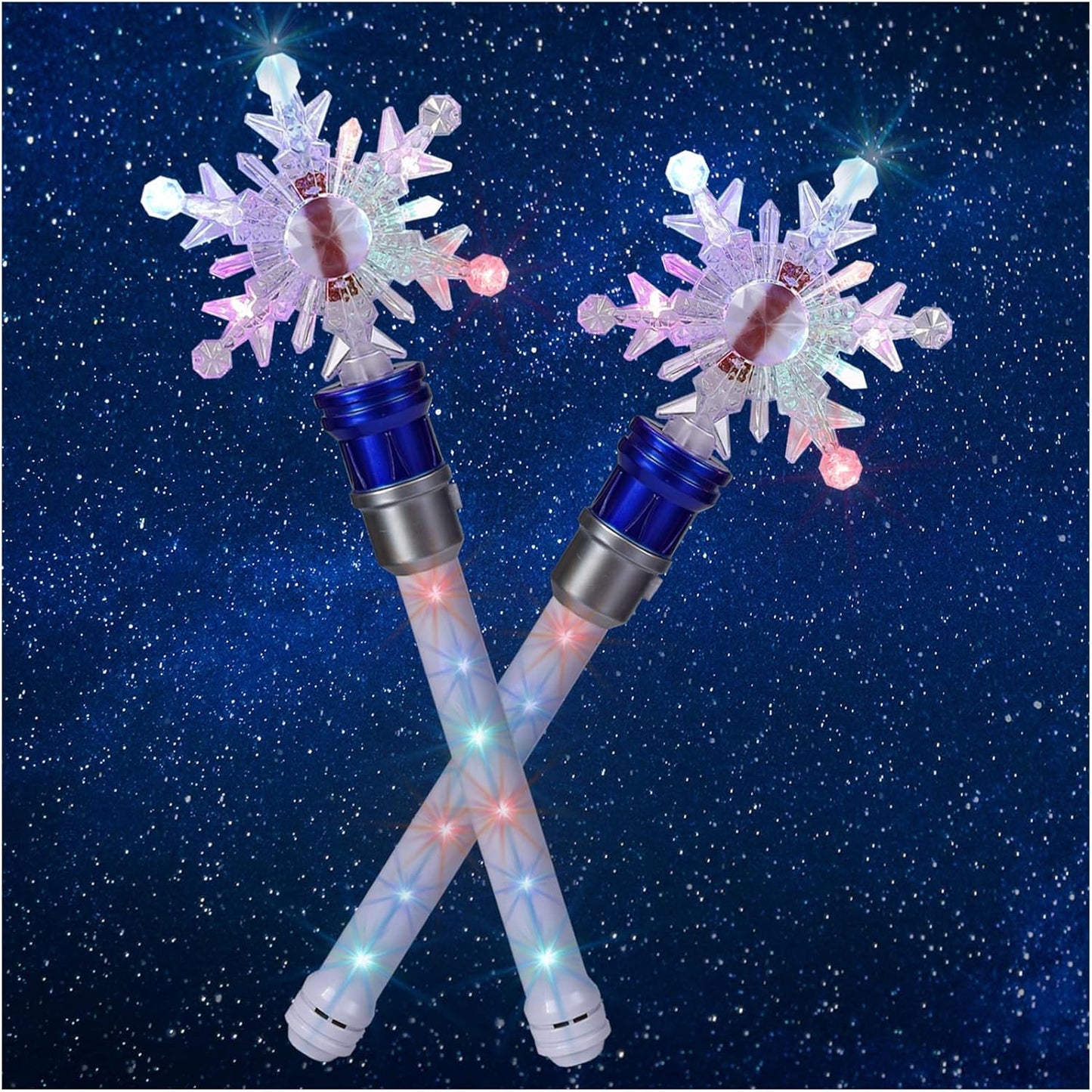 Fleeting Time Light Up Frozen Snowflake Wand front view