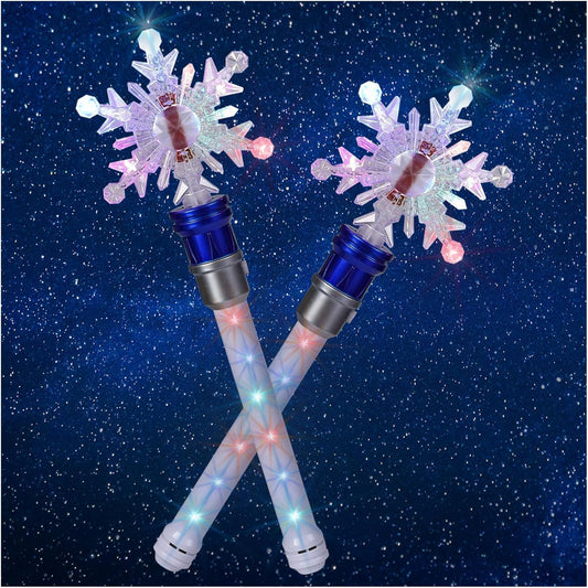 Fleeting Time Light Up Frozen Snowflake Wand front view