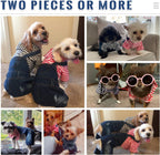 Doggyzstyle puppy overalls denim clothes showing open belly potty design