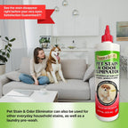 Parker And Bailey Pet Stain And Odor Eliminator resting on carpet surface