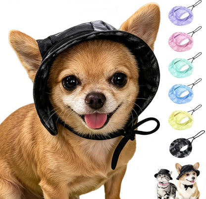 Dog Bucket hat,cat hat, Bucket hat for Dogs with Ear Holes, Bucket hat for Dogs,Hats for Cats,Cat Sun hat Keep Your Pets Sun-Protected, Cool, Stylish and Beautiful. (Pink, M) - Image 11