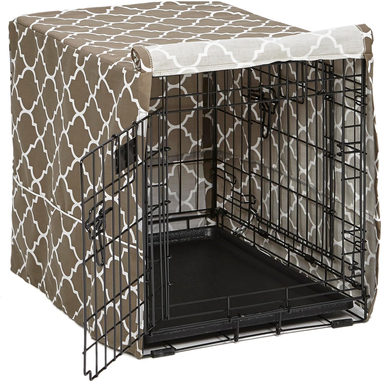 MidWest Homes for Pets XL Dog Crate Cover, Black Polyester Privacy Kennel Cover Fits Most 48-inch Crates, Machine Washable, Reduces Barking & Chewing - Image 14