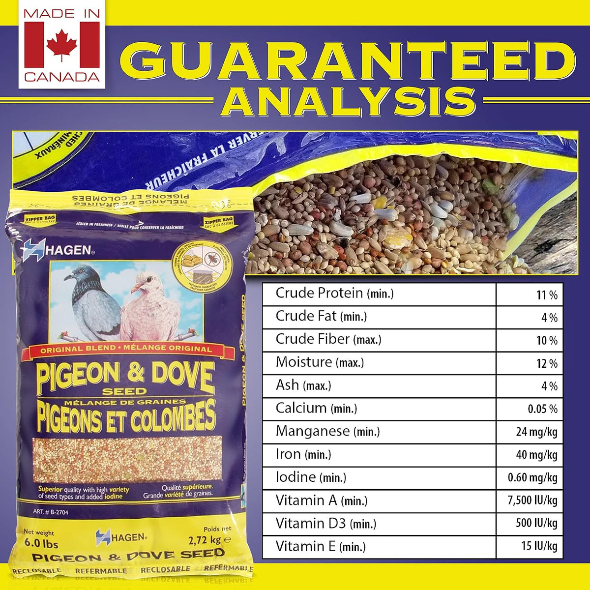 Hagen bird food brand logo on original formula packaging