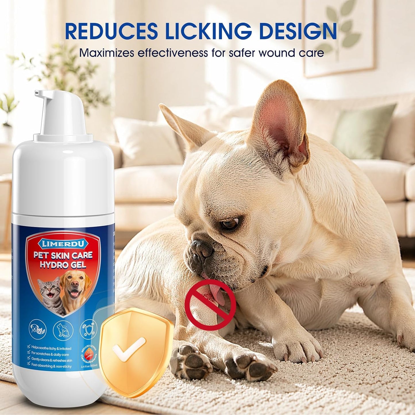 Non toxic cat and dog wound healer spray for minor cuts