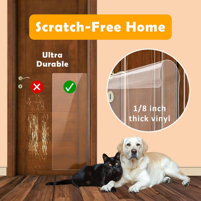 Easy install pet door shield with 3M adhesive dots