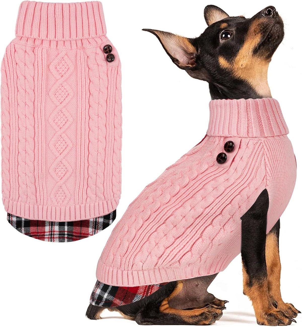 Premium imported KYEESE pullover sweater for small male dogs.