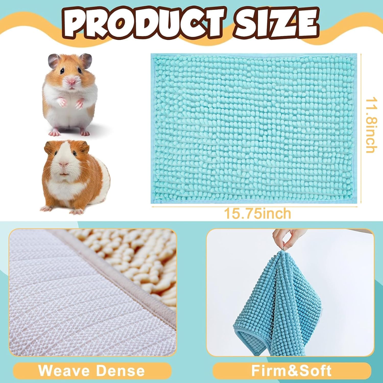 Top down view of 8 piece reusable cage liner pack