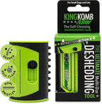 King Kanine Deshedding Dog Brush - Self Cleaning Deshedding Brush for Cats Dogs and Horses - Pet Comb for Grooming and Removing Loose Hair - Designed for Short to Medium Coats of All Stages - Image 9